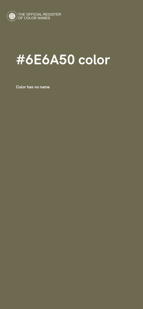 #6E6A50 color image