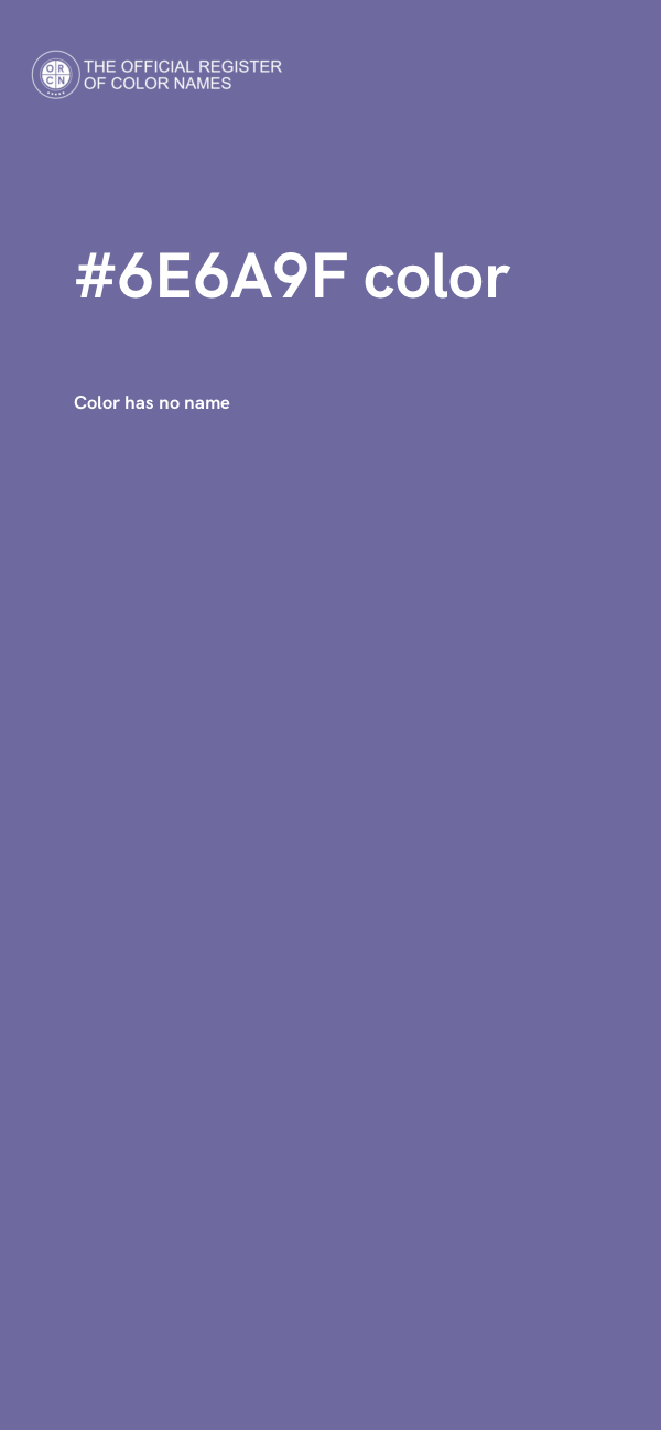 #6E6A9F color image