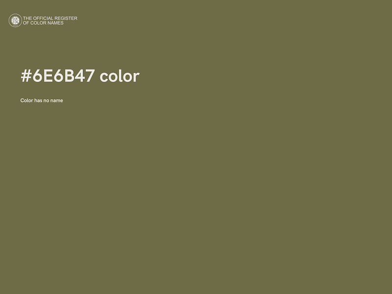 #6E6B47 color image