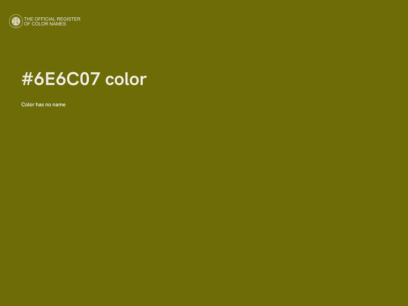 #6E6C07 color image