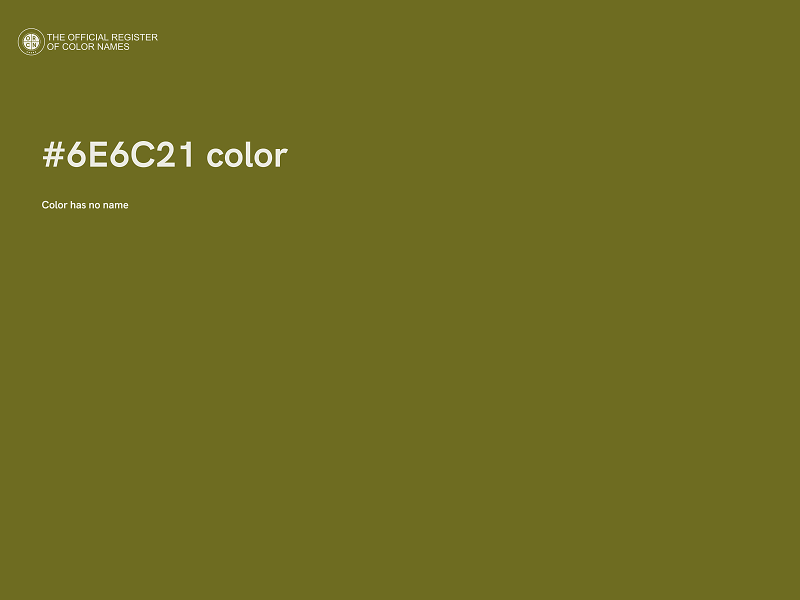 #6E6C21 color image