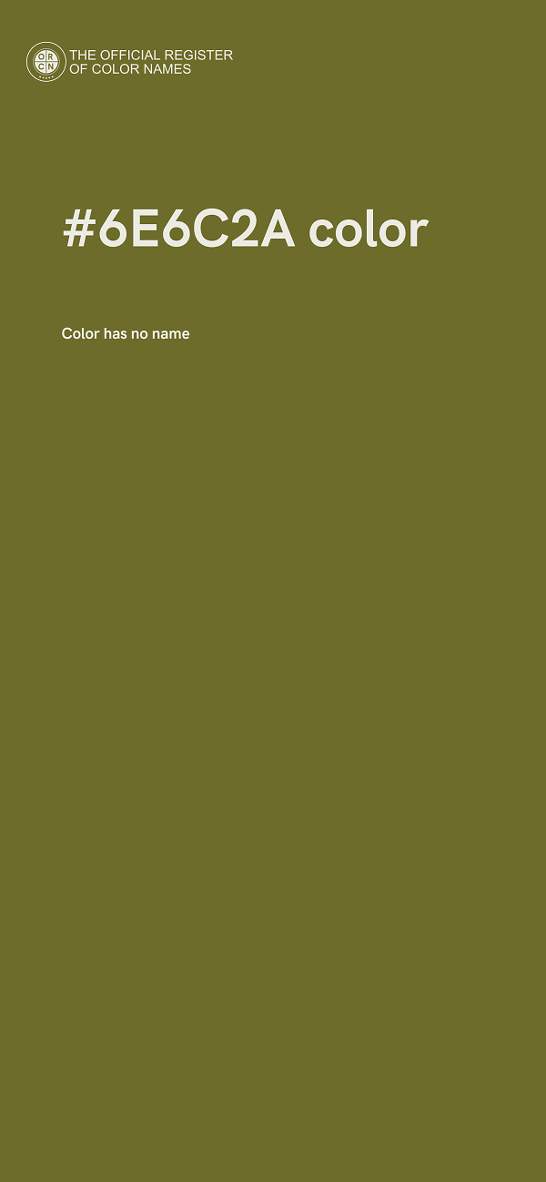 #6E6C2A color image