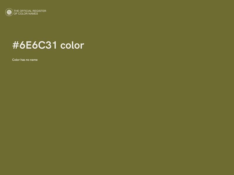 #6E6C31 color image