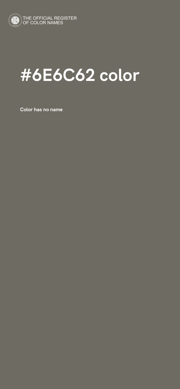 #6E6C62 color image