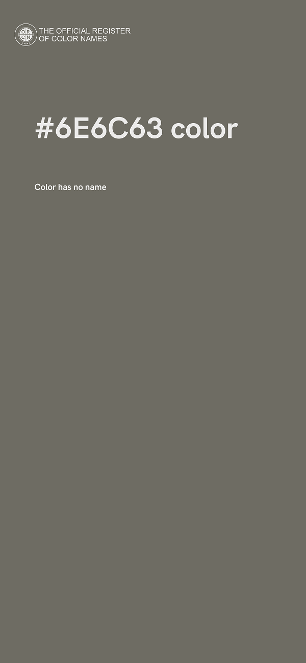 #6E6C63 color image