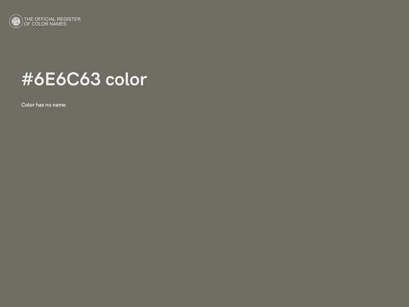 #6E6C63 color image