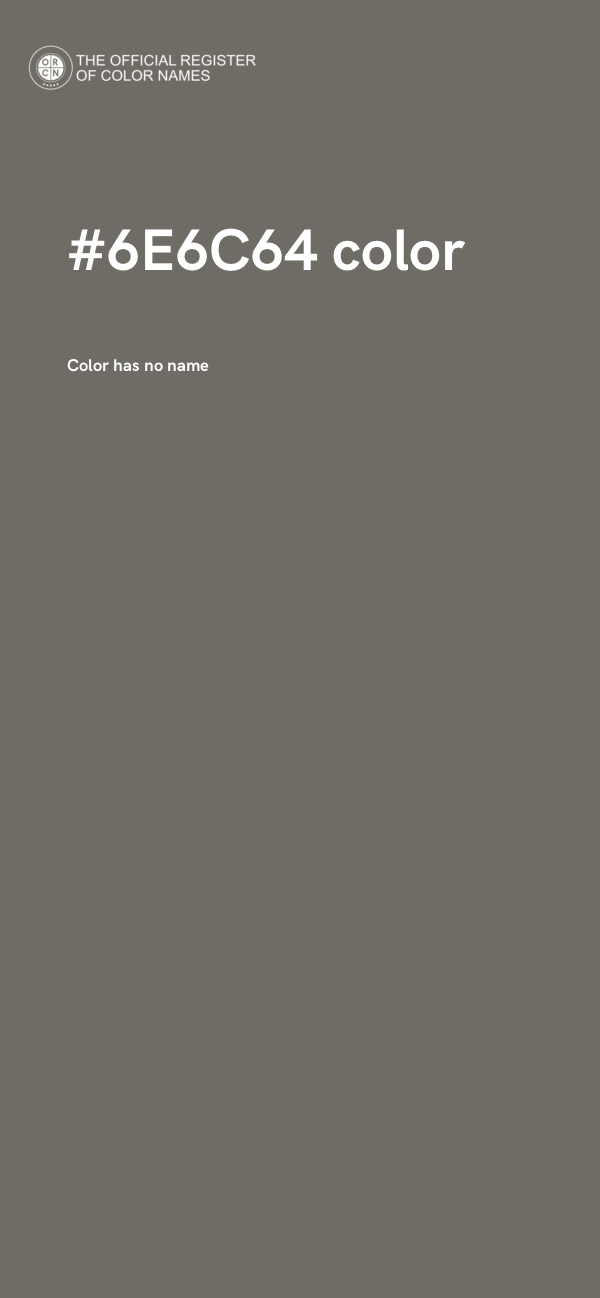 #6E6C64 color image