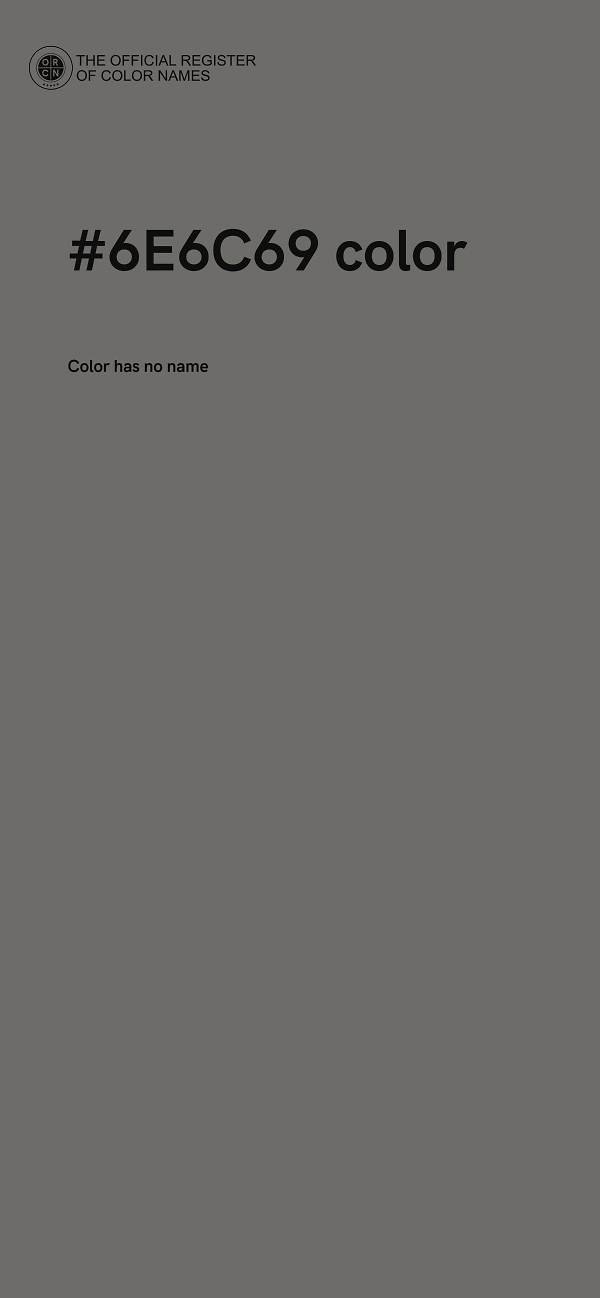 #6E6C69 color image