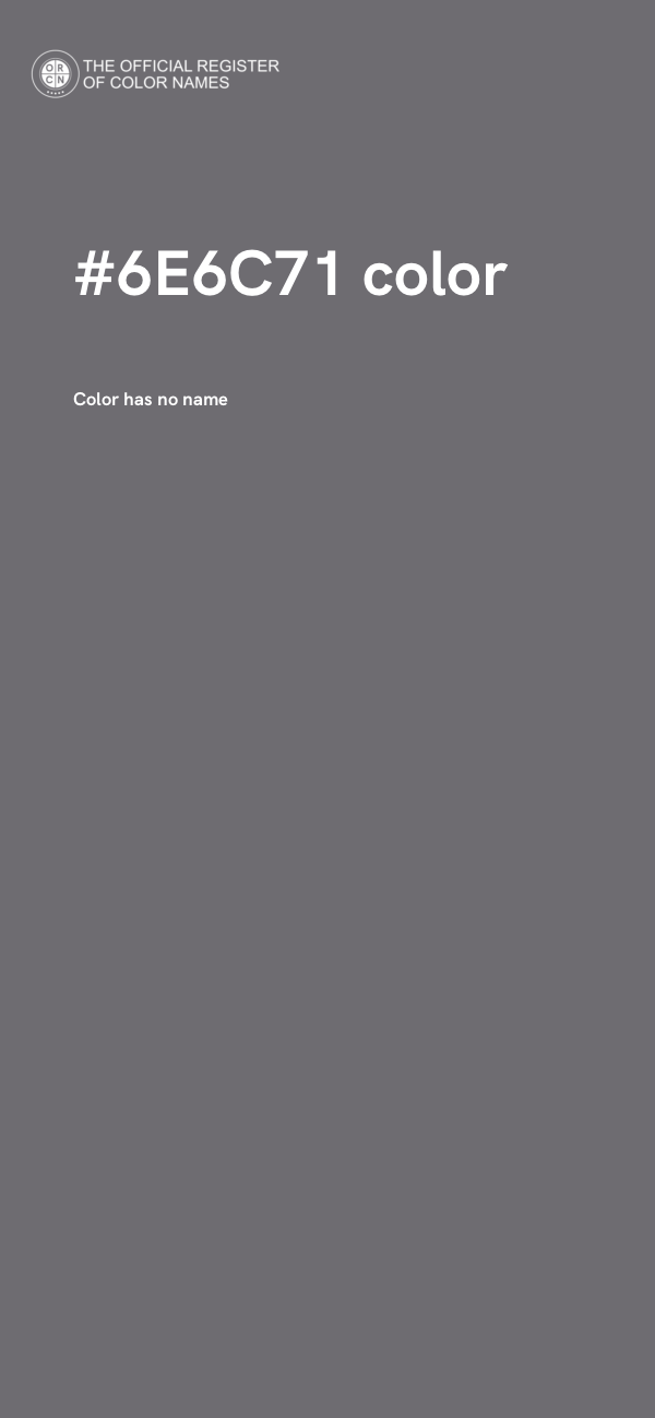 #6E6C71 color image