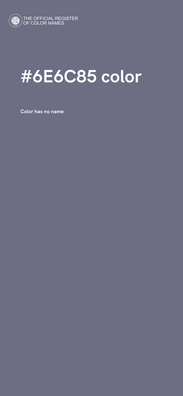 #6E6C85 color image