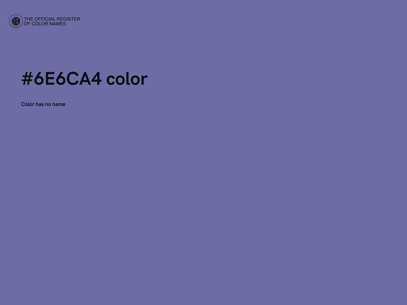#6E6CA4 color image