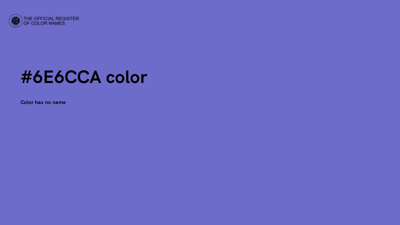 #6E6CCA color image
