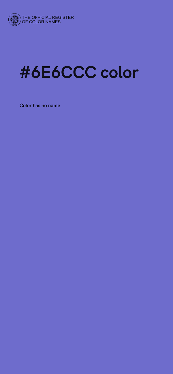 #6E6CCC color image