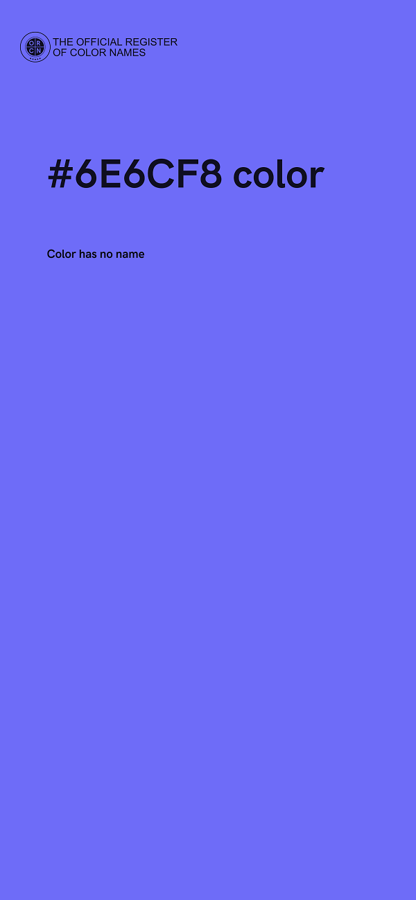 #6E6CF8 color image