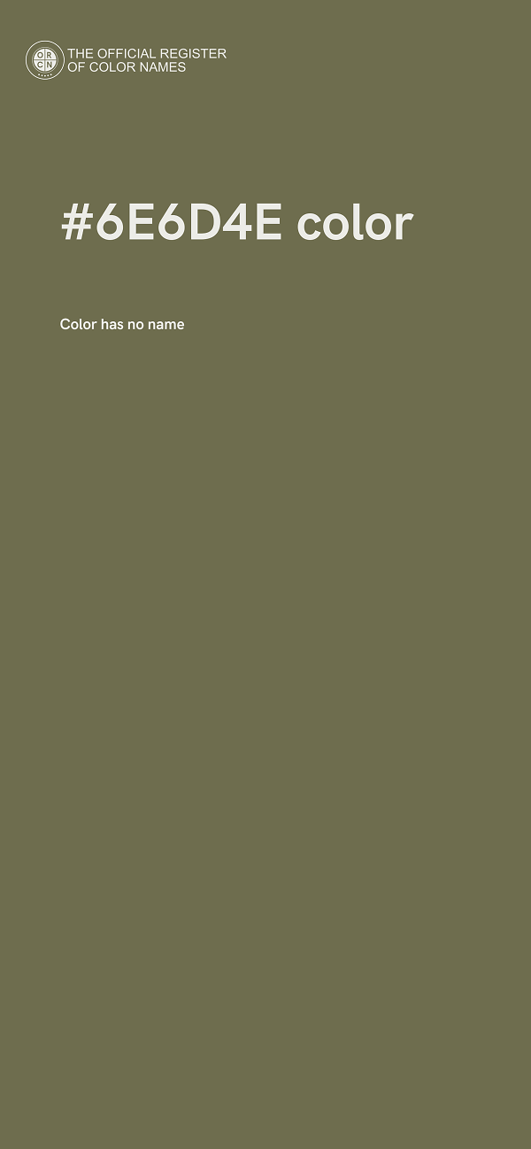 #6E6D4E color image