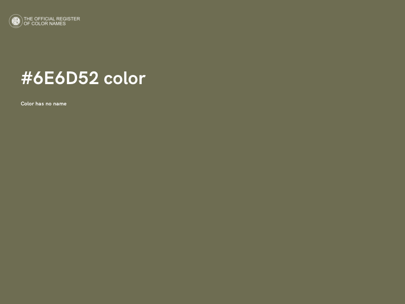 #6E6D52 color image