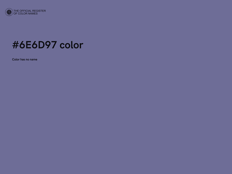 #6E6D97 color image