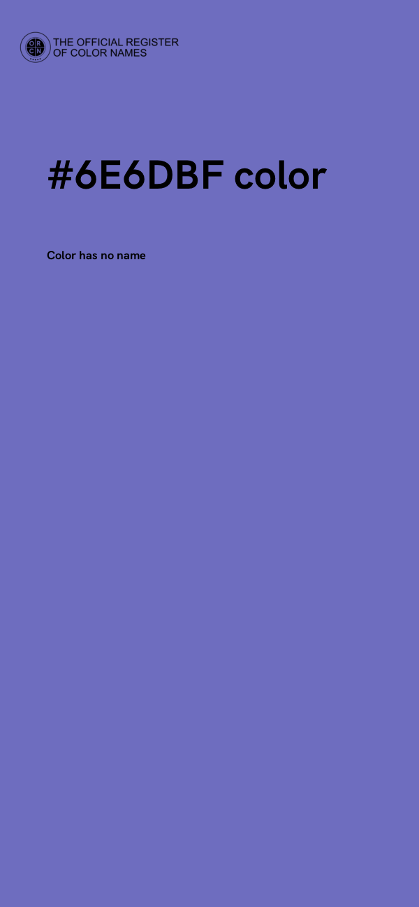 #6E6DBF color image