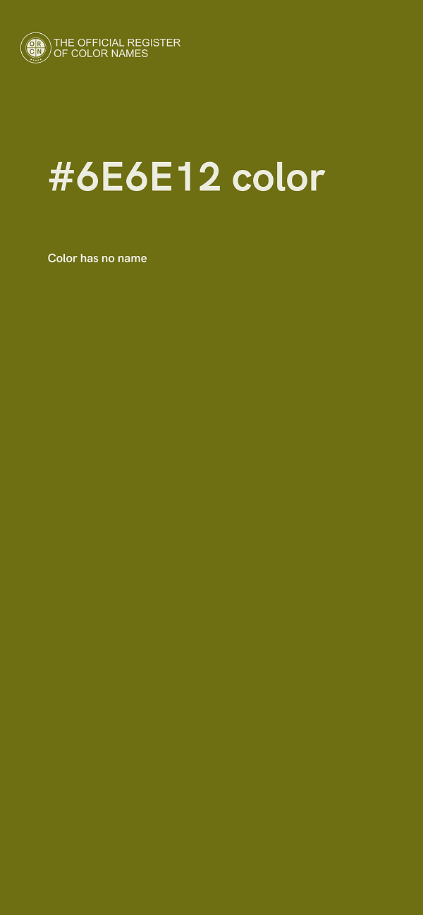 #6E6E12 color image