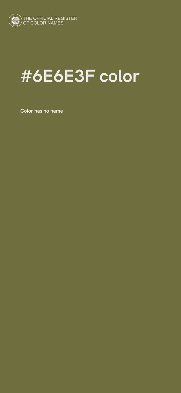 #6E6E3F color image