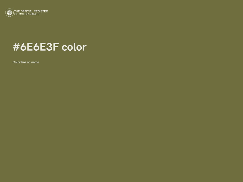 #6E6E3F color image