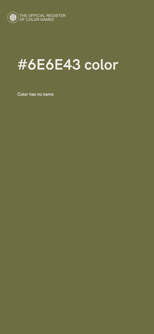 #6E6E43 color image