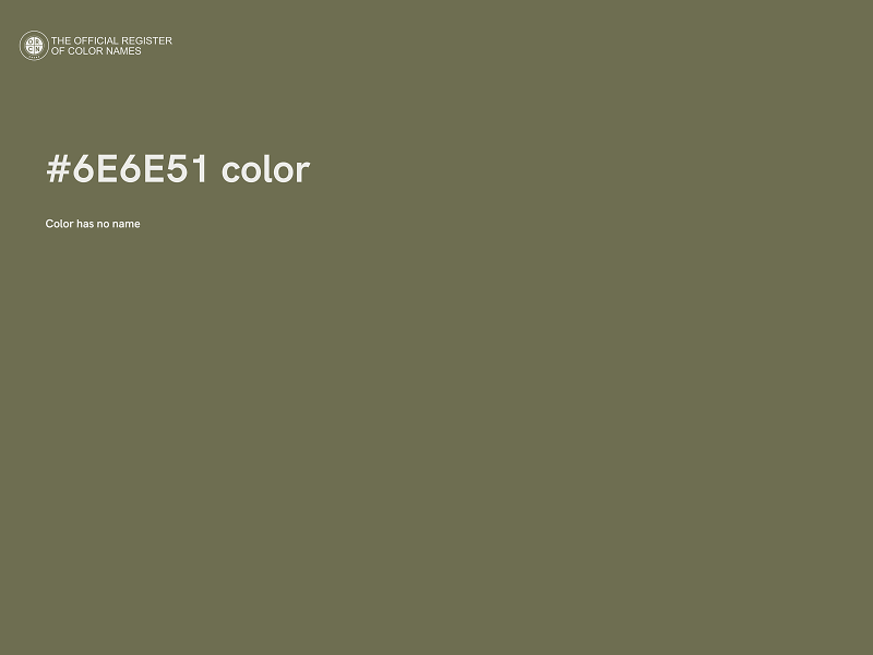 #6E6E51 color image