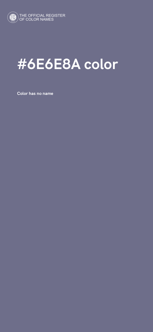 #6E6E8A color image