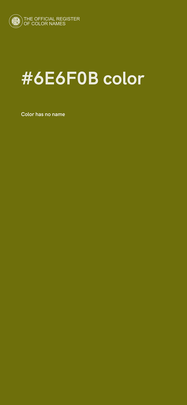#6E6F0B color image