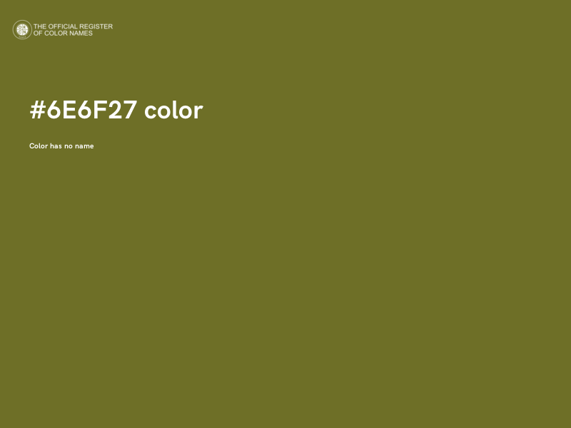 #6E6F27 color image