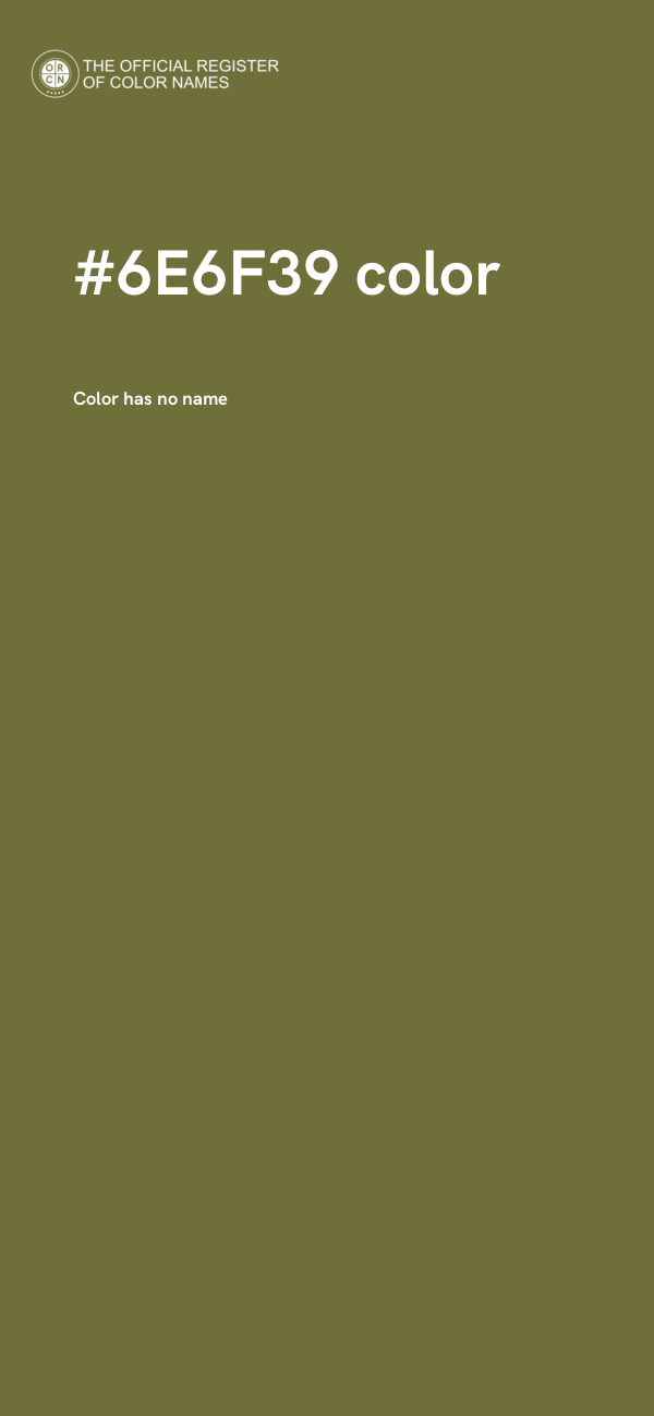 #6E6F39 color image