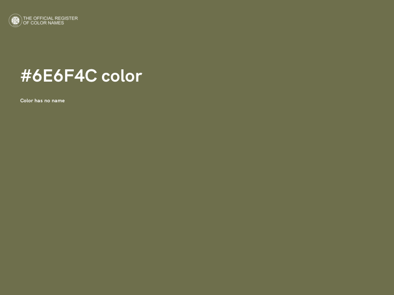 #6E6F4C color image