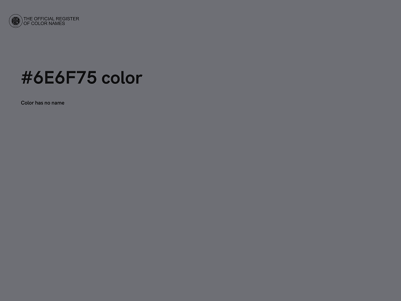 #6E6F75 color image