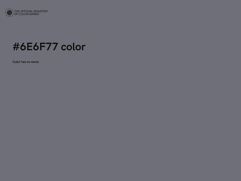 #6E6F77 color image