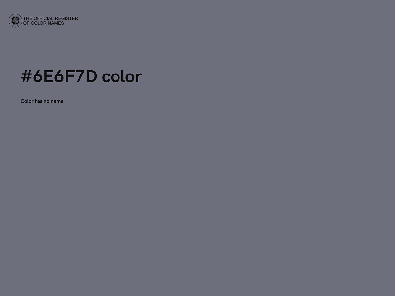 #6E6F7D color image