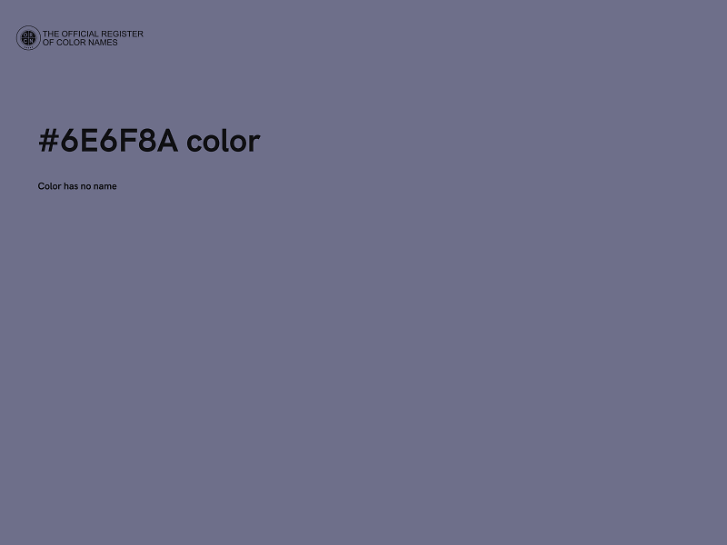 #6E6F8A color image