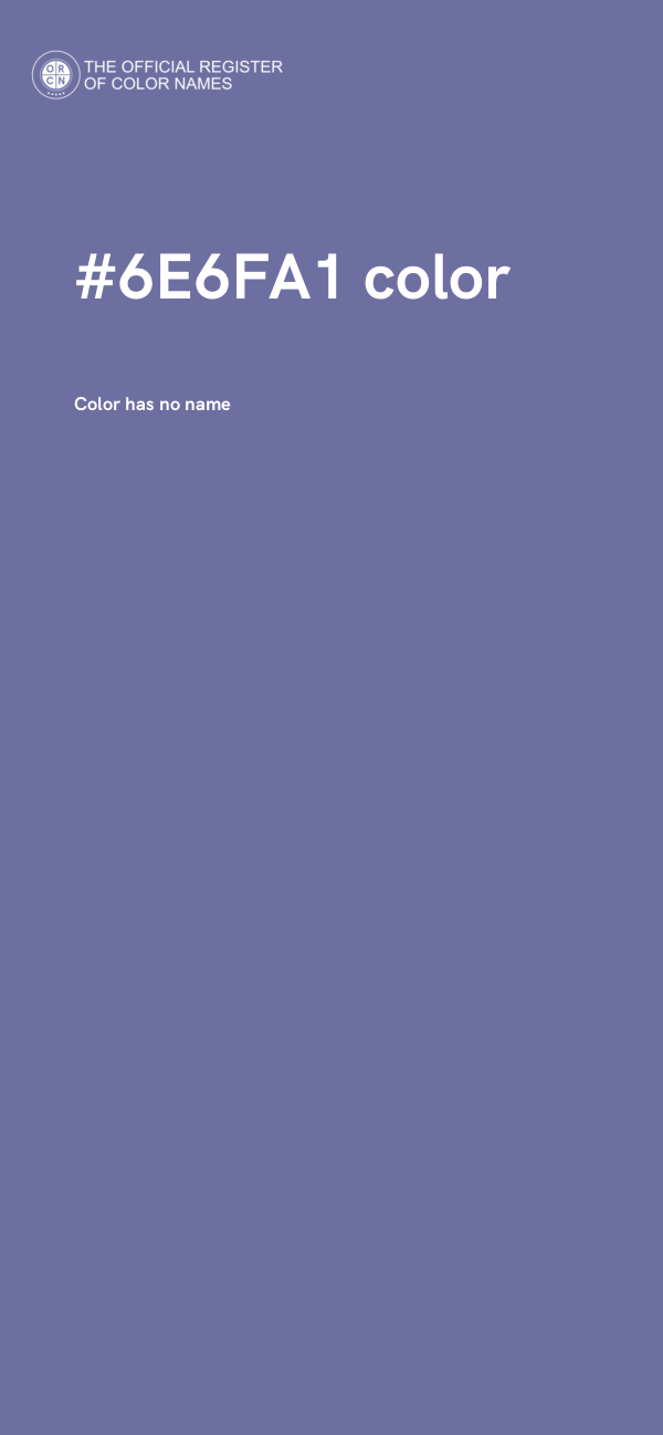#6E6FA1 color image