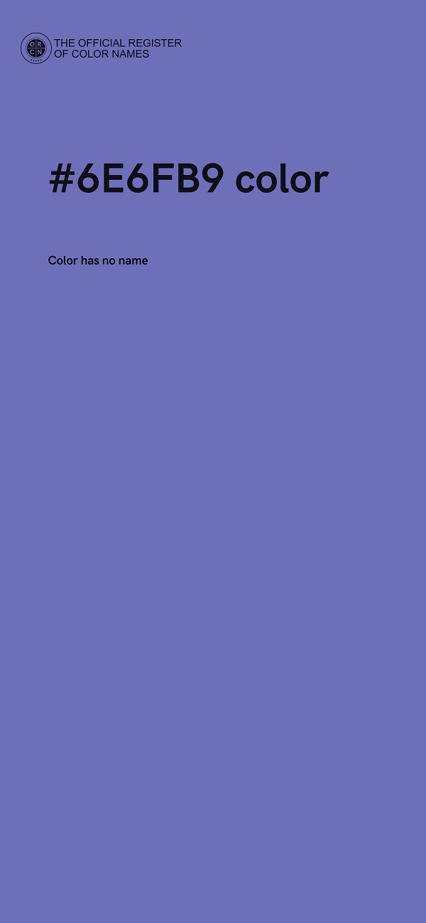 #6E6FB9 color image