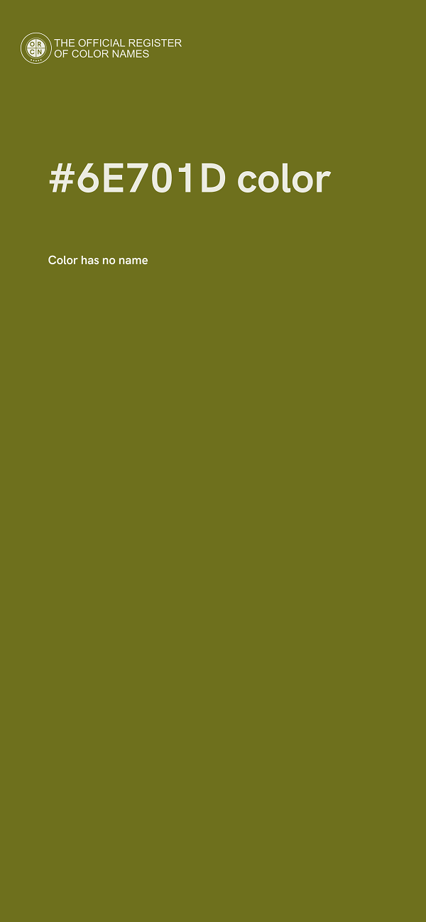 #6E701D color image