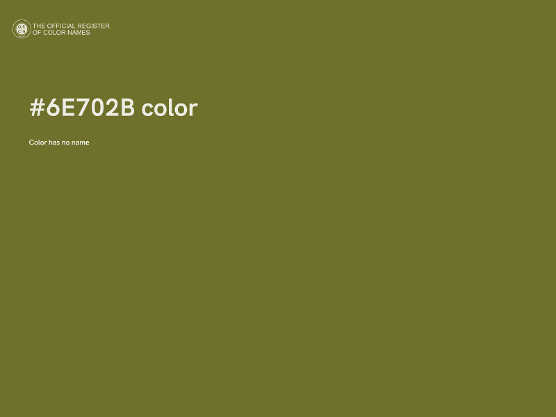 #6E702B color image