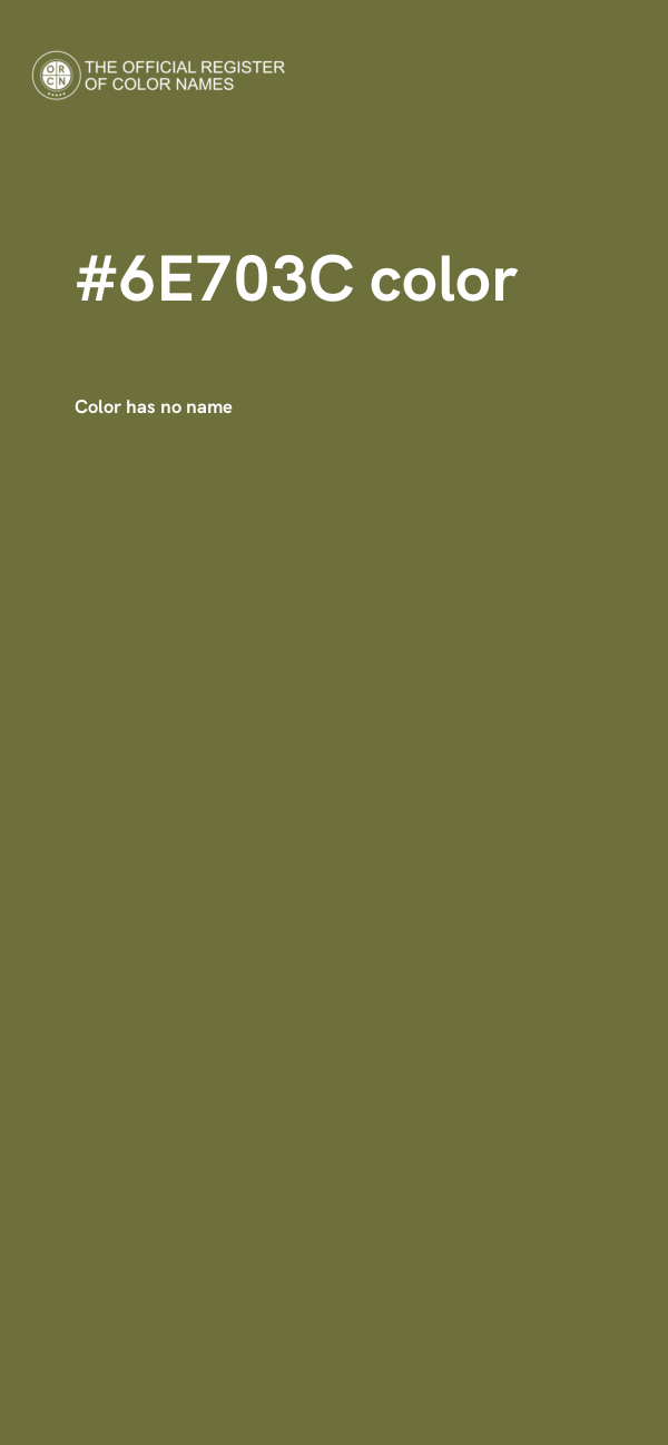 #6E703C color image