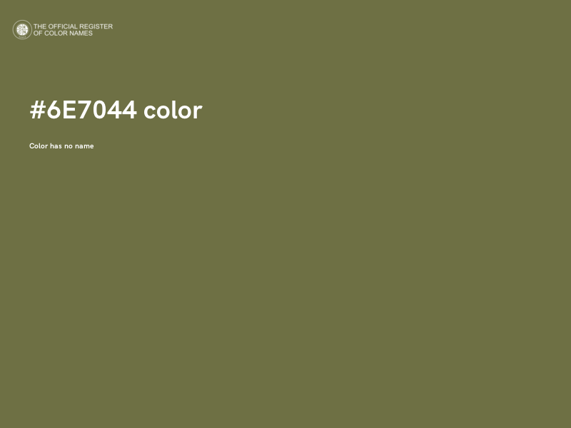 #6E7044 color image