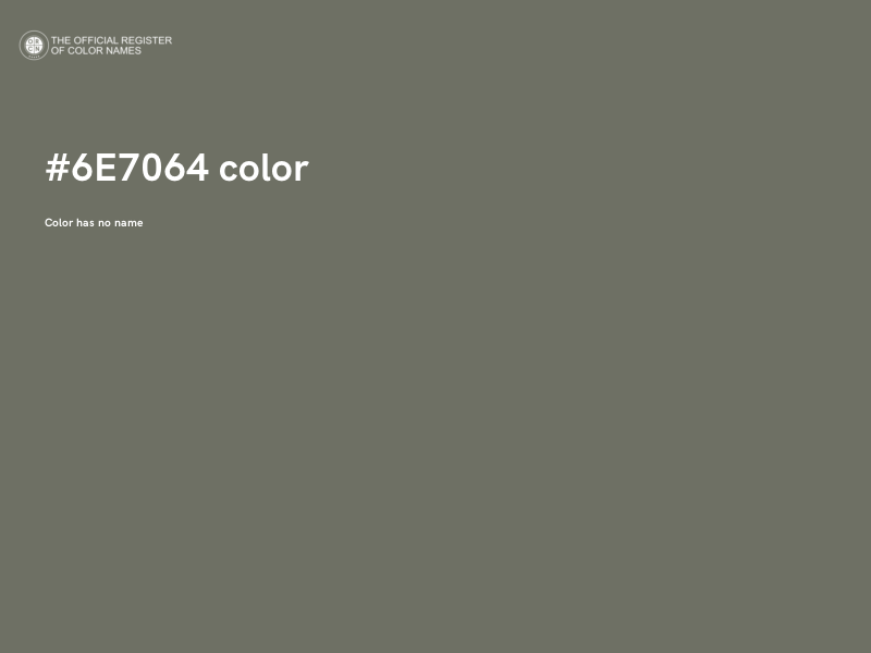 #6E7064 color image
