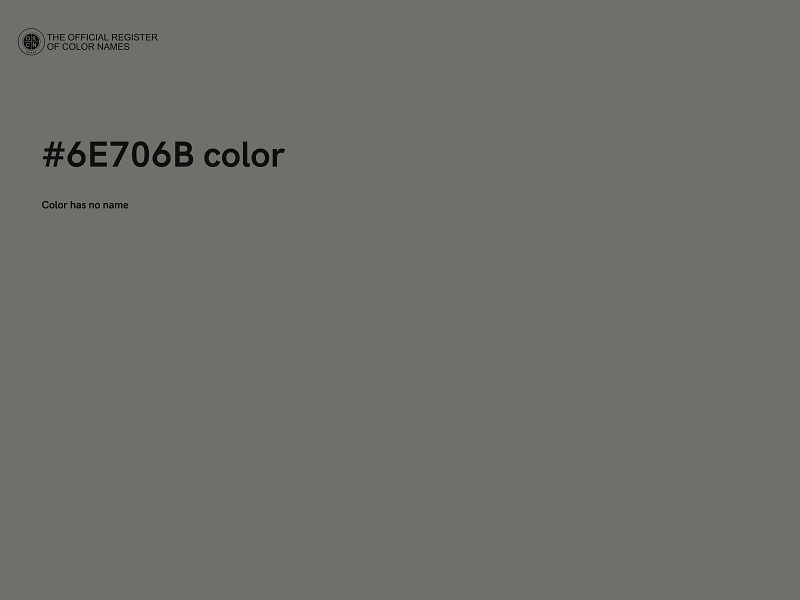 #6E706B color image