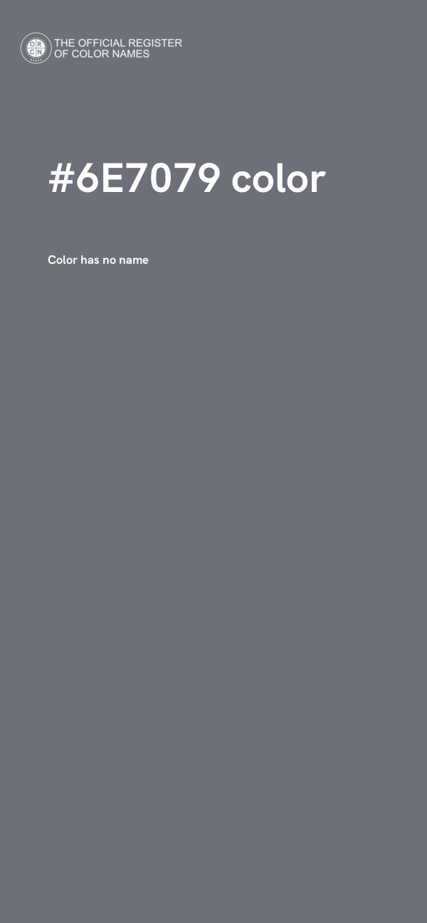 #6E7079 color image