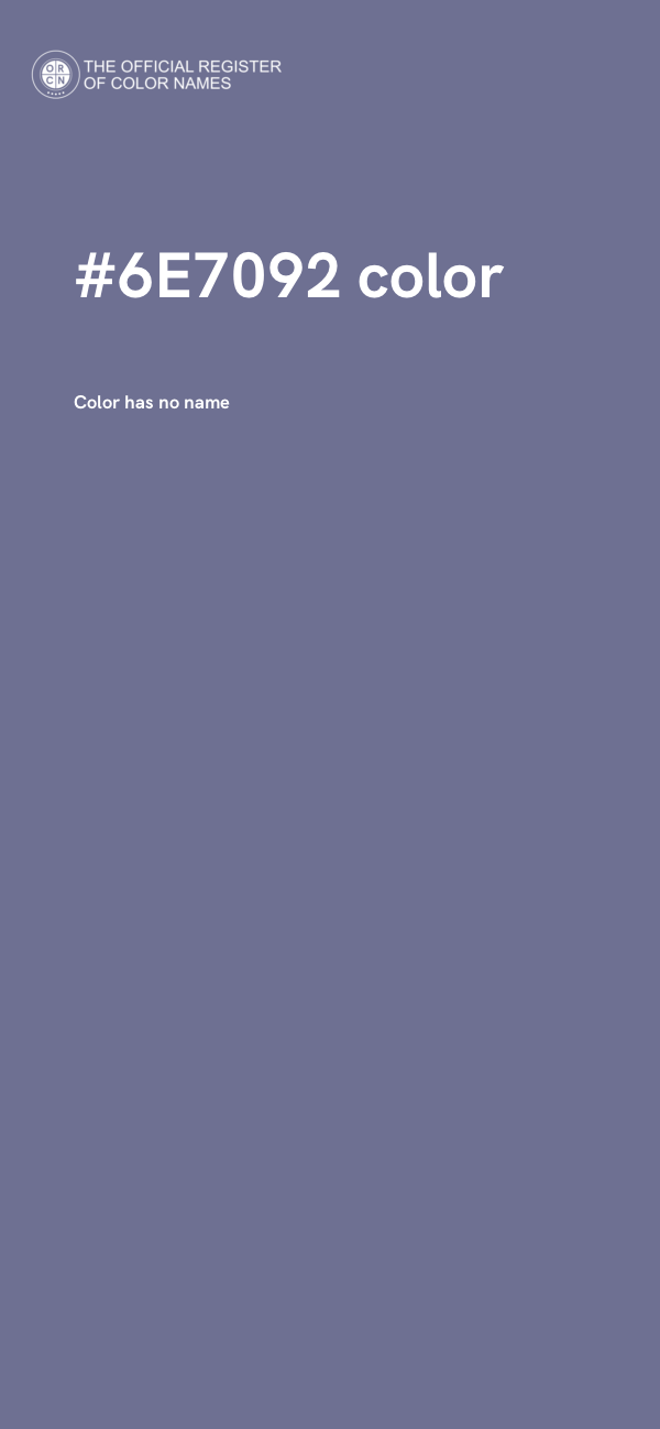 #6E7092 color image
