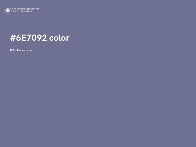#6E7092 color image