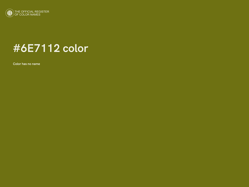#6E7112 color image