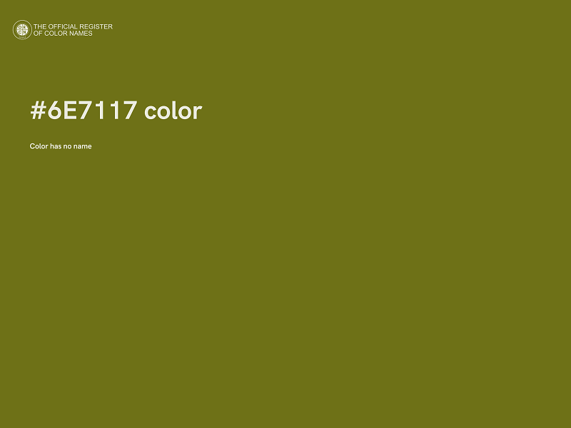 #6E7117 color image