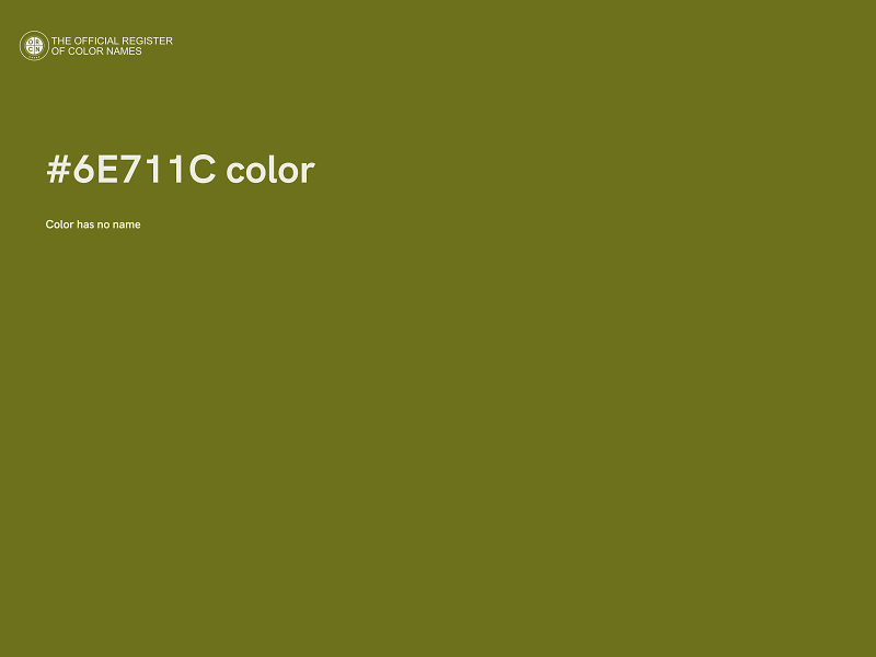 #6E711C color image